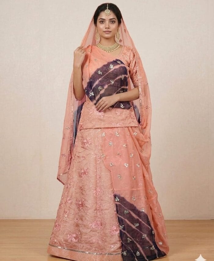 FABRIC/-POSHAK IN TISSUE FABRIC WITH THAKURJI PYOR ODHNI